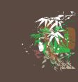 Tropical jungel green vector image