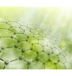 Abstract molecular background vector image