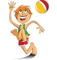 Games on the beach vector image