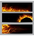 Fire Flame Template vector image