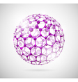 Molecular structure vector image