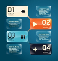 Modern glass Design template vector image