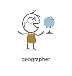 Geographer vector image