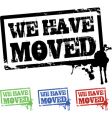 We have moved vector image