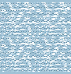 sea background with blue waves and white strokes vector image