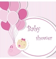 Baby shower - girl vector image