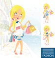 Summer Fashion Girl vector image