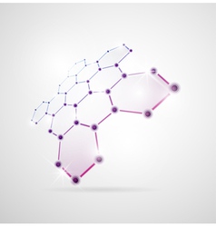 Abstract molecular structures vector image