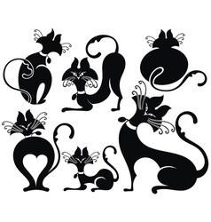 Black Cat vector image