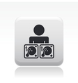 Dj icon vector image