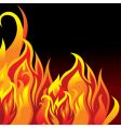 Fire background vector image
