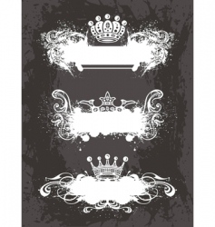 Floral frames vector image