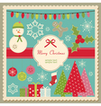 Cute Christmas card vector image