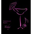 Cocktail party vector image