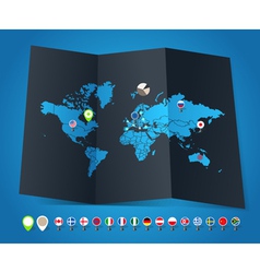 World map vector image