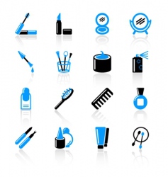 Cosmetic icons vector image