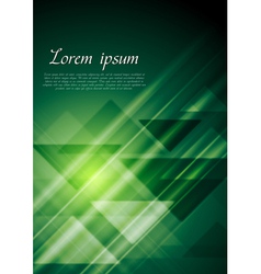 Bright green geometrical background vector image