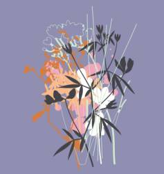 Wild flowers vector image