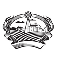 Agriculture landscape vector image
