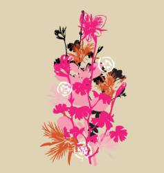 Wild flowers vector image