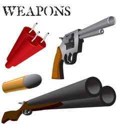 Weapons vector image