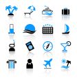 Travel icons vector image