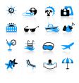 Travel icons vector image