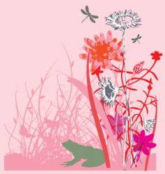 Wild flowers vector image