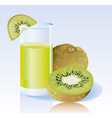 Kiwi juice vector image