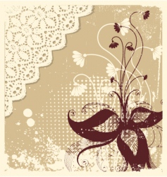 Vintage floral vector image