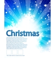 Blue christmas background vector image