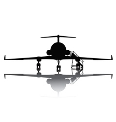 Aircraft silhouette vector image