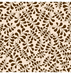 Seamless leaves background vector image