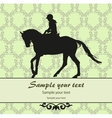 Background with horse vector image