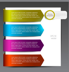 Colorful bookmarks for speech Colorful paper vector image