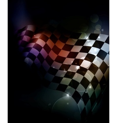 Dark Checkered Background vector image