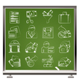Business and finance icons vector image