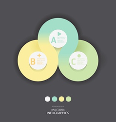 Modern Circle Design soft color template vector image