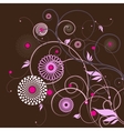 Floral background vector image