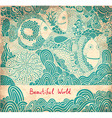 Beautiful world abstract vector image