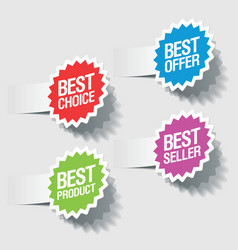 Best choice tags Best choice tags vector image