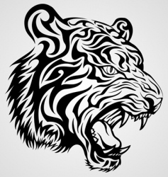 Tiger tattoo vector image