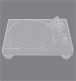 Turntable vector image