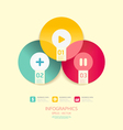 Modern Circle Design soft color template vector image