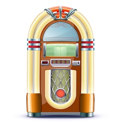 Classic juke box vector image
