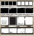 Grunge film elements vector image
