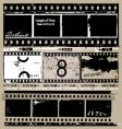 Grunge film elements vector image