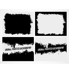 Set of abstract grunge frame texture background vector image