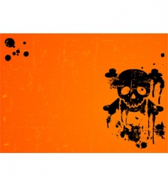 Halloween skull background vector image