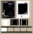 Grunge film elements vector image
